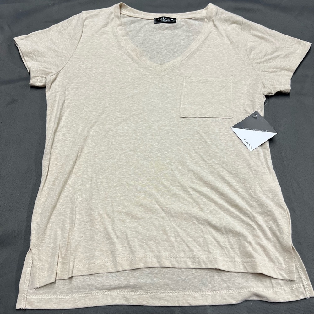 🌴Women’s Paperoc High/Low V Neck Tee Shirt